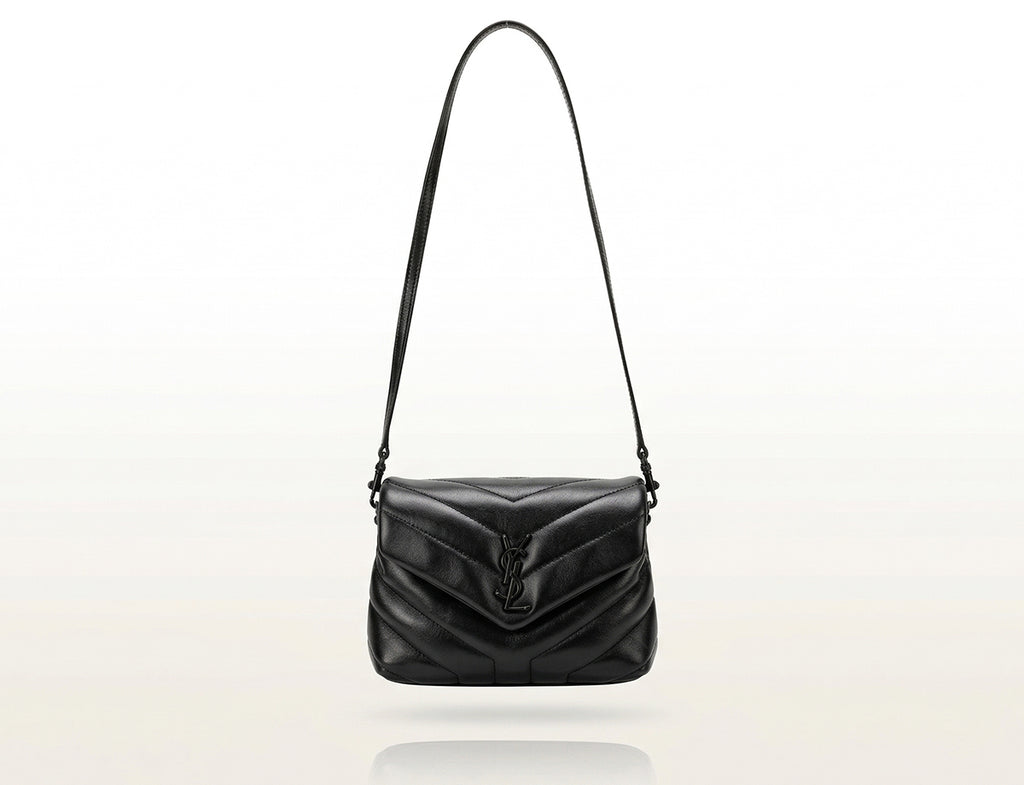 Saint Laurent Toy Loulou Crossbody Bag in Black