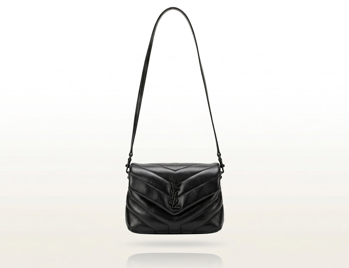 Saint Laurent Toy Loulou Crossbody Bag in Black