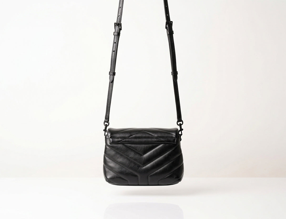 Saint Laurent Toy Loulou Crossbody Bag in Black