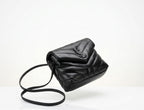 Saint Laurent Toy Loulou Crossbody Bag in Black