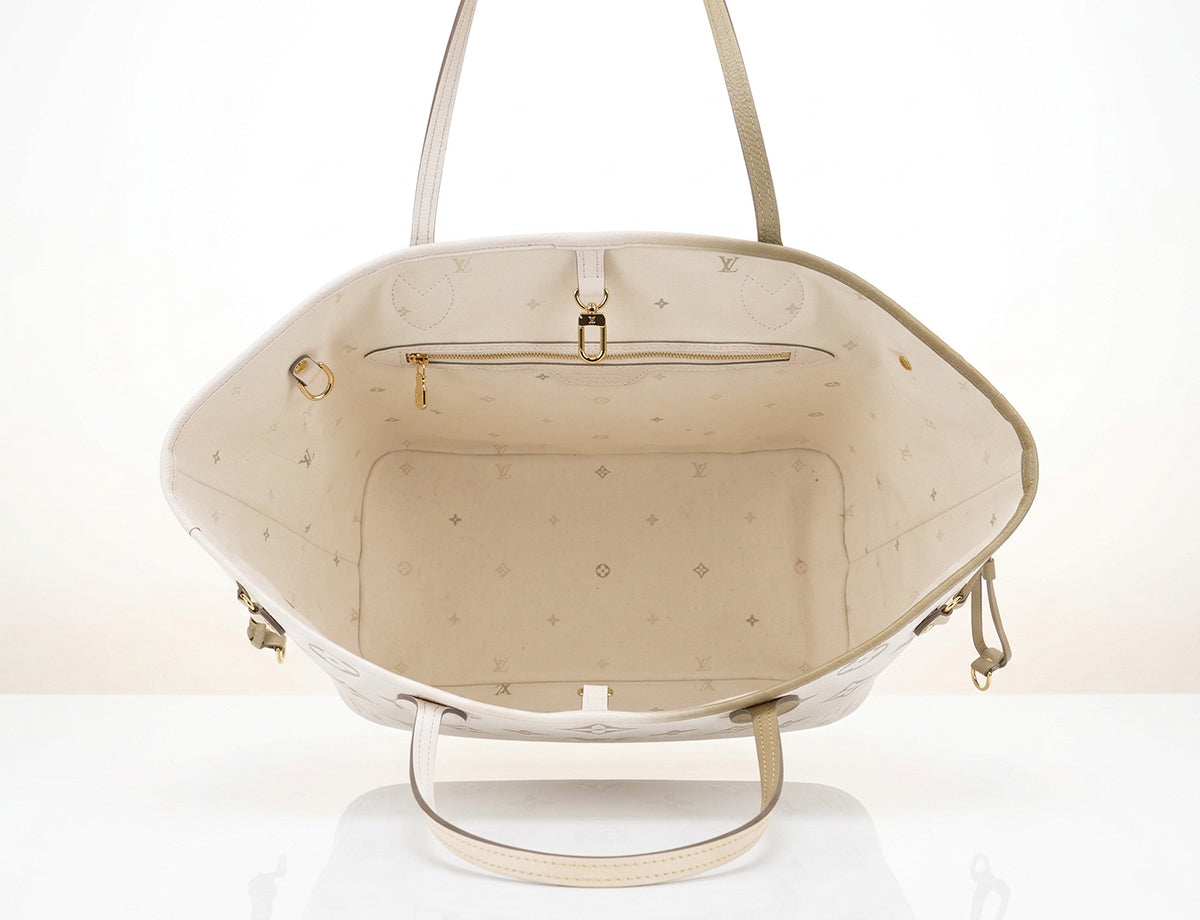 Louis Vuitton Spring in the City Neverfull MM in Sunset Khaki with Pouch