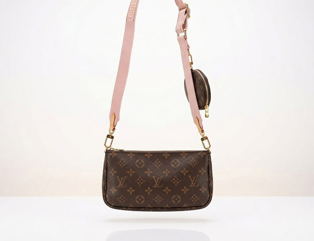 Louis Vuitton Multi Pochette Accessoires in Pink Monogram