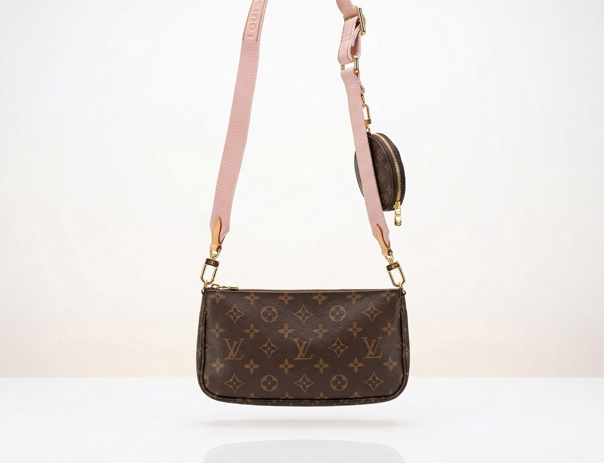 Louis Vuitton Multi Pochette Accessoires in Pink Monogram