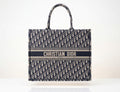 Christian Dior Large Dior Book Tote in Blue Oblique