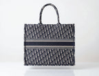 Christian Dior Large Dior Book Tote in Blue Oblique