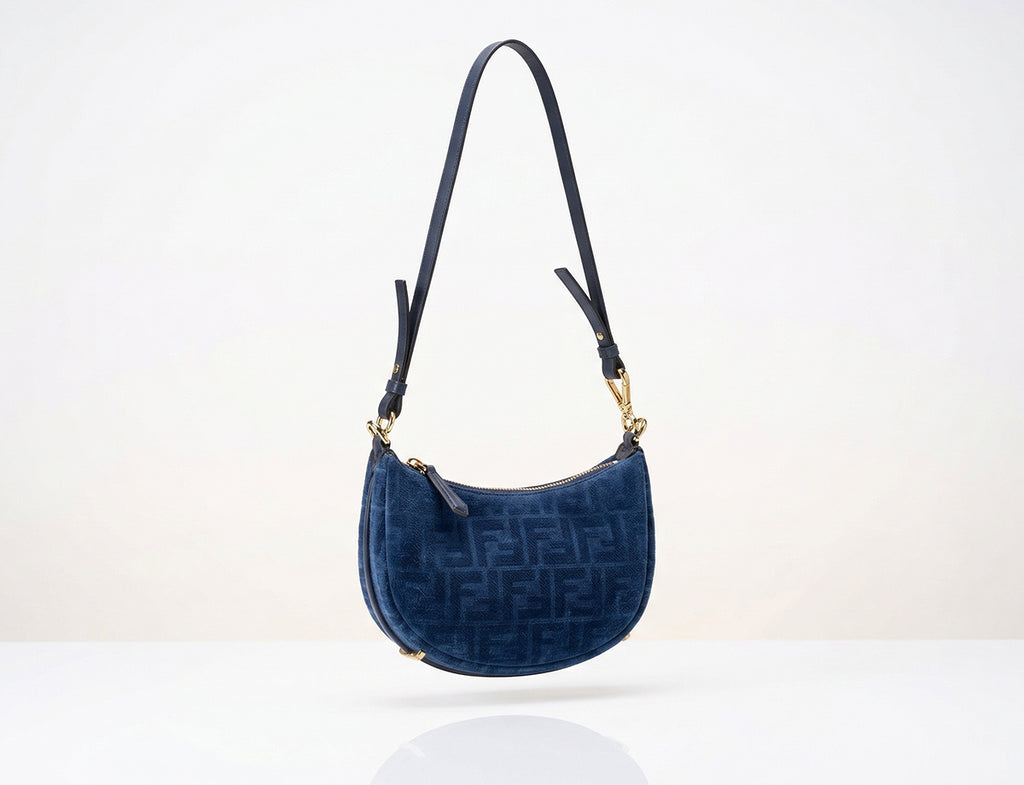 Fendi Mini Fendigraphy in Blue FF Denim