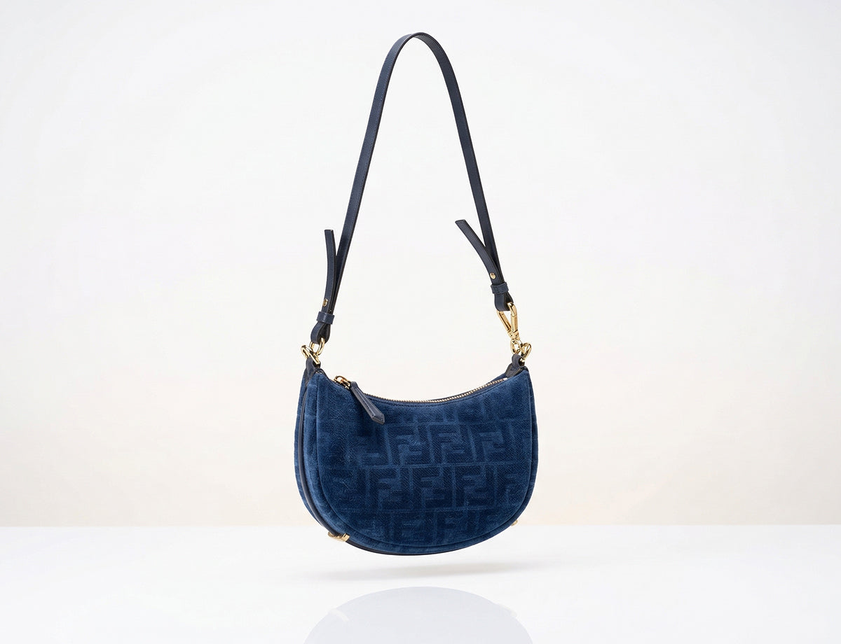 Fendi Mini Fendigraphy in Blue FF Denim